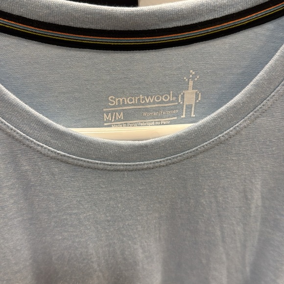 Smartwool Top Women's M Blue Merino Sport tank top - Picture 3 of 4